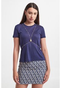 Elisabetta Franchi - T-shirt ELISABETTA FRANCHI. Wzór: aplikacja