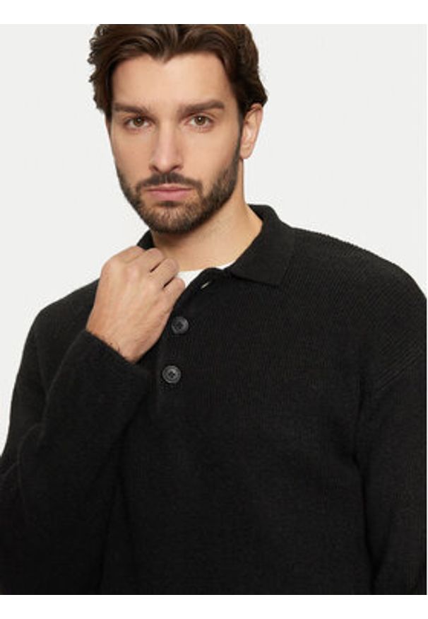 Only & Sons Sweter 22031550 Czarny Regular Fit. Kolor: czarny. Materiał: syntetyk