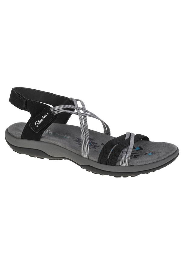 skechers - Sandały Skechers Model Reggae Slim-takes Two Kolor Czarny. Zapięcie: bez zapięcia. Kolor: czarny. Materiał: guma, syntetyk, materiał. Sezon: lato. Sport: turystyka piesza