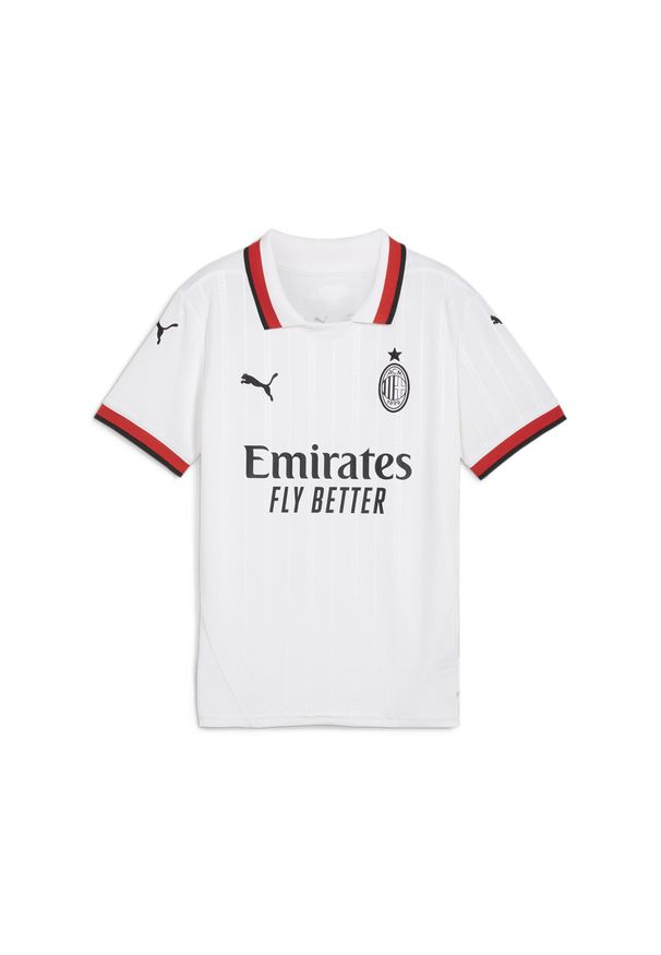Puma - Młodzieżowa koszulka wyjazdowa AC Milan 24/25 PUMA White. Kolor: biały. Sport: piłka nożna