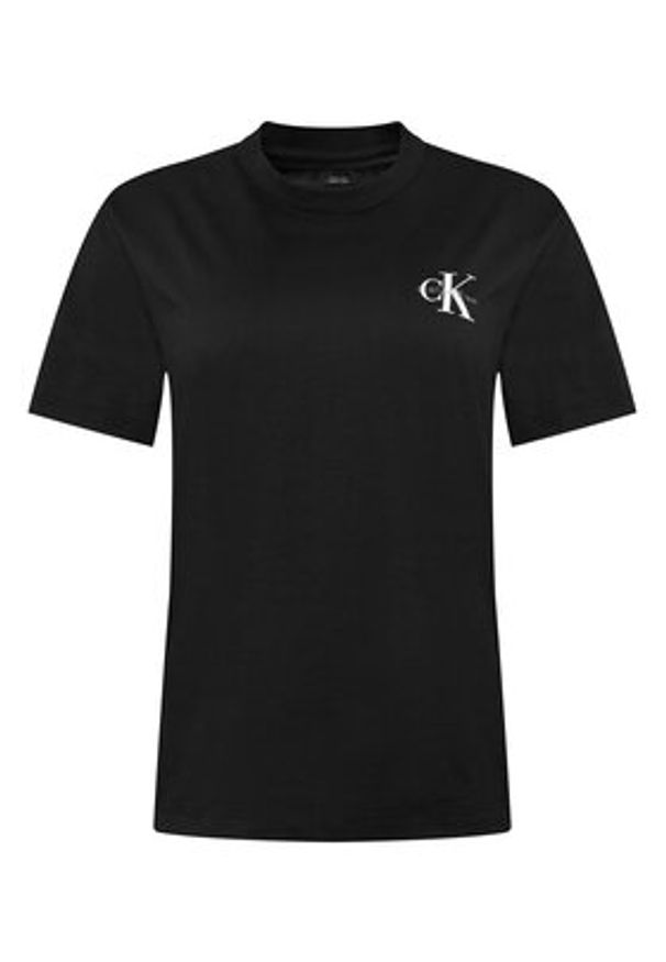 Calvin Klein Jeans Komplet 2 t-shirtów LV047C905G Czarny Regular Fit. Kolor: czarny. Materiał: bawełna