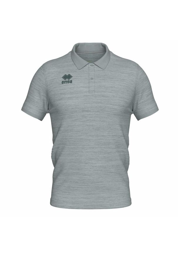 ERREA - Koszulka polo dla dzieci Errea Evo. Typ kołnierza: polo. Kolor: szary. Materiał: bawełna. Styl: sportowy