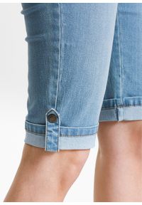 bonprix - Bermudy dżinsowe z gumką w talii. Kolor: niebieski #2