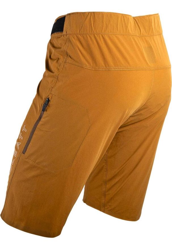 Spodenki rowerowe (+spodenki kolarskie z pampersem w zestawie) LEATT Shorts MTB. Kolor: brązowy. Sport: kolarstwo
