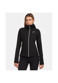 Damska polarowa bluza z kapturem Kilpi FRENSIS-W. Typ kołnierza: kaptur. Kolor: czarny. Materiał: polar. Sport: turystyka piesza #1