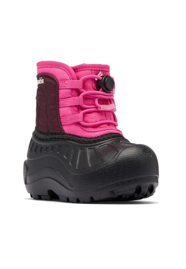 columbia - Śniegowce dziecięce Columbia Powderbug Snowlite Lace. Kolor: różowy. Sport: turystyka piesza