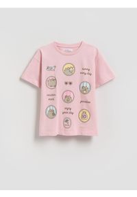 Reserved - T-shirt Pusheen - pastelowy róż. Kolor: różowy. Materiał: bawełna #1