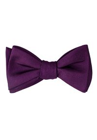 Mucha do Samodzielnego Zawiązania, Fioletowa, Elegancka -EM Men's Accessories- Męska. Kolor: fioletowy. Styl: elegancki