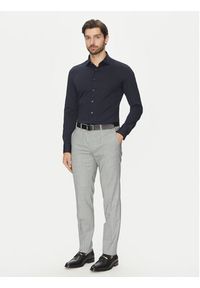 Michael Kors Koszula MD0MD91498 Granatowy Slim Fit. Kolor: niebieski. Materiał: bawełna