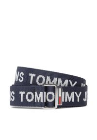 Tommy Jeans Pasek Męski Tjm Bxter 3.5 AM0AM10907 Granatowy. Kolor: niebieski. Materiał: materiał #1