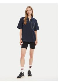Adidas - adidas Polo Wabash JW0169 Granatowy Loose Fit. Typ kołnierza: polo. Kolor: niebieski. Materiał: bawełna #4