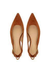 Lauren Ralph Lauren - LAUREN RALPH LAUREN Baleriny 802967746002 Brązowy. Kolor: brązowy. Materiał: skóra, zamsz #4