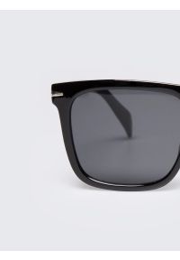 Big-Star - Okulary przeciwsłoneczne unisex czarne Dioni 906. Kolor: czarny. Materiał: jeans #7