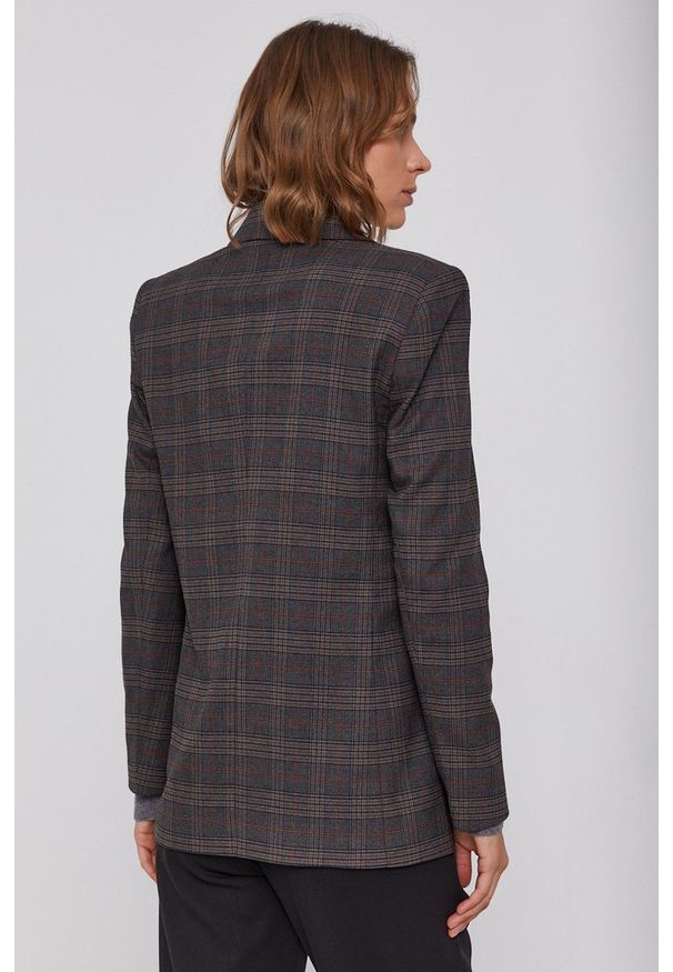 Sisley - Marynarka. Okazja: na co dzień. Kolor: szary. Materiał: tkanina. Styl: klasyczny, casual