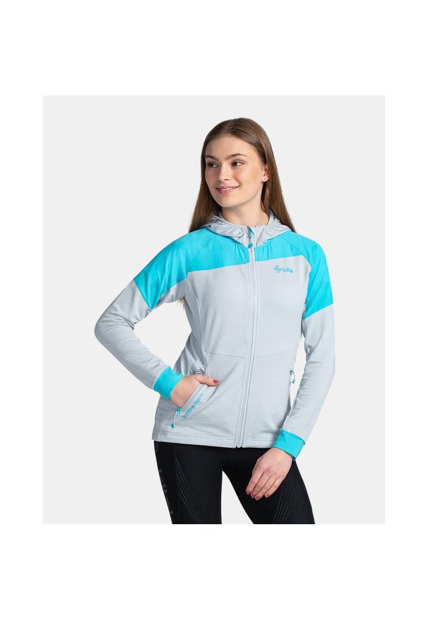Damska bluza techniczna Kilpi MEMPHIS-W. Kolor: szary. Materiał: polar. Sport: turystyka piesza