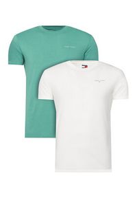 Tommy Jeans T-Shirt DM0DM22316 Zielony Regular Fit. Kolor: zielony. Materiał: bawełna #6