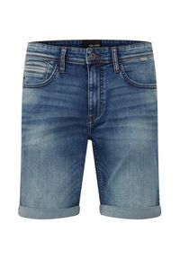 Blend Szorty jeansowe 20715200 Niebieski Regular Fit. Kolor: niebieski. Materiał: bawełna, jeans
