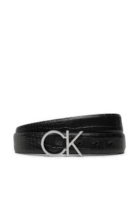 Calvin Klein Pasek Damski K60K612393 Czarny. Kolor: czarny. Materiał: skóra #1