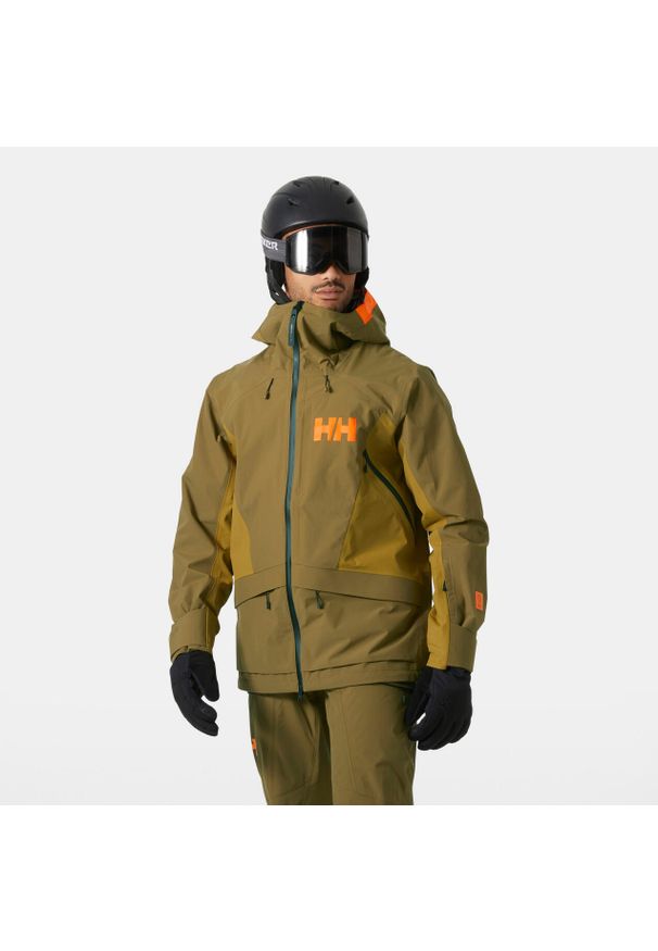 Kurtka narciarska Helly Hansen Sogn Tinden. Kolor: wielokolorowy, beżowy, brązowy. Sezon: zima. Sport: narciarstwo