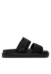 Calvin Klein Jeans Klapki Double Bar Sandal Wb In Br YM0YM00946 Czarny. Kolor: czarny #1