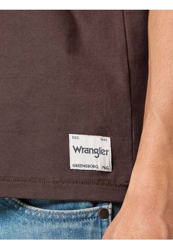 Wrangler - MESKA KOSZULKA WRANGLER SS SOLID TEE MOLE 112357357