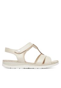 Caprice Sandały 9-28154-42 Kremowy. Kolor: kremowy. Materiał: skóra #1