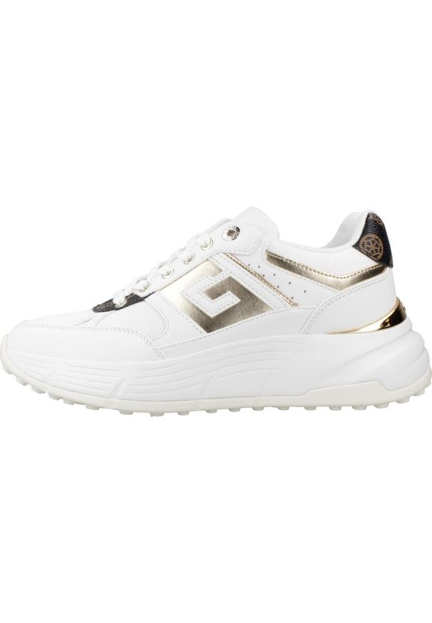 Guess - Kapcie GUESS FLTFON FAB12 Biały. Kolor: biały. Materiał: syntetyk, tkanina. Styl: sportowy