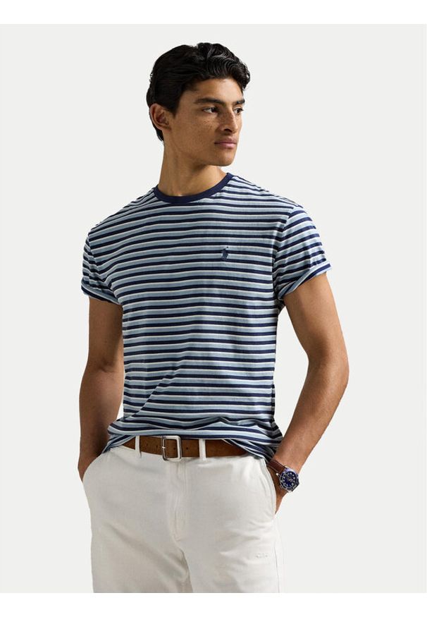 Polo Ralph Lauren T-Shirt 710964720001 Niebieski Classic Fit. Typ kołnierza: polo. Kolor: niebieski. Materiał: bawełna