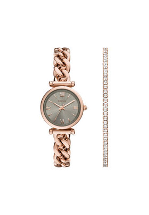 Fossil Zegarek ES5378SET Różowy. Kolor: różowy