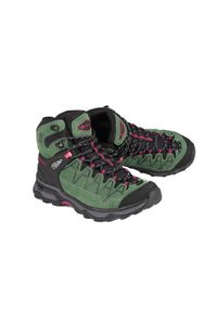 ALPINE PRO - Buty trekkingowe damskie Alpine Pro Vete skórzane. Kolor: zielony. Materiał: skóra