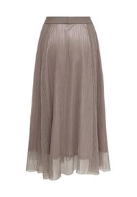 only - ONLY Spódnica midi 15214303 Brązowy Regular Fit. Kolor: brązowy. Materiał: syntetyk #3