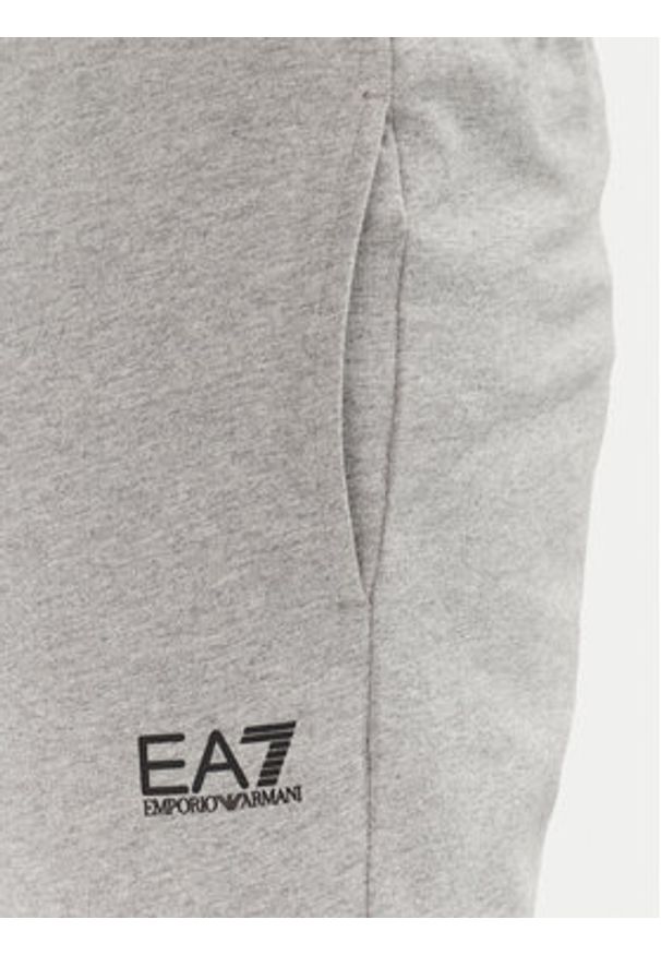 EA7 Emporio Armani Spodnie dresowe 8NPP66 PJVRZ 3905 Szary Slim Fit. Kolor: szary. Materiał: bawełna