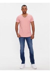Tommy Jeans T-Shirt Jaspe DM0DM09587 Różowy Slim Fit. Kolor: różowy. Materiał: bawełna #3