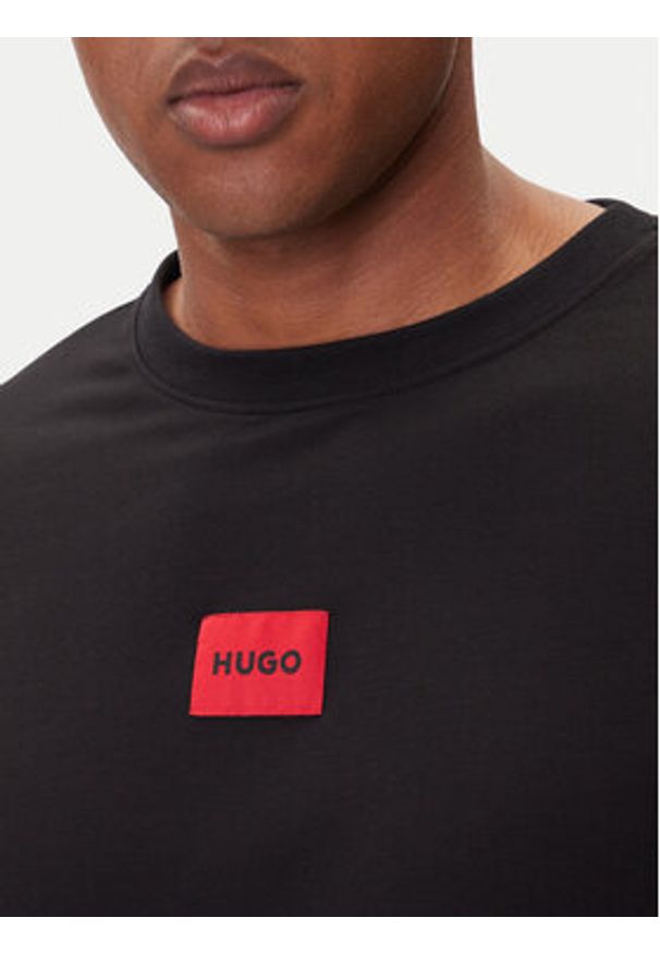 Hugo - HUGO Piżama Galaxy 50549188 Czarny Regular Fit. Kolor: czarny. Materiał: bawełna