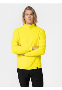 4f - 4F Polar ze stójką Polartec® męski XXL. Typ kołnierza: kołnierzyk stójkowy. Kolor: żółty. Materiał: polar