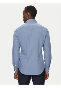 Calvin Klein Koszula Poplin Stretch Slim Shirt K10K108229 Niebieski Slim Fit. Kolor: niebieski. Materiał: bawełna #3