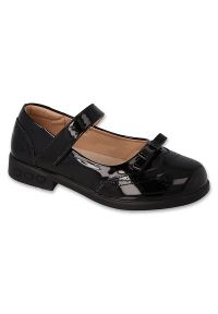 Befado obuwie dziecięce 171Y004 czarne. Zapięcie: rzepy. Kolor: czarny. Materiał: skóra. Szerokość cholewki: normalna #1