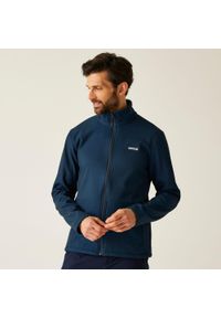 Regatta - Męska warstwa środkowa Cera V Softshell. Kolor: niebieski. Materiał: softshell. Sport: turystyka piesza #1