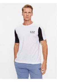 EA7 Emporio Armani T-Shirt 6RPT17 PJ02Z 1100 Biały Regular Fit. Kolor: biały. Materiał: bawełna