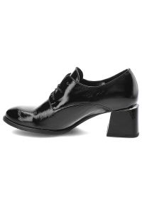 Czarne Botki Damskie Lemar Wygodne Modne Obuwie. Okazja: na co dzień. Kolor: czarny. Materiał: skóra, lakier, materiał. Szerokość cholewki: normalna. Styl: casual #3