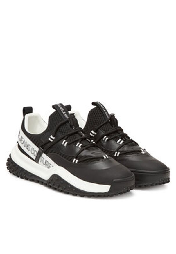 Versace Jeans Couture Sneakersy 78YA3SN2 Czarny. Kolor: czarny. Materiał: materiał