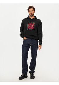 Hugo Bluza Deseqino 50521506 Czarny Relaxed Fit. Kolor: czarny. Materiał: bawełna #6