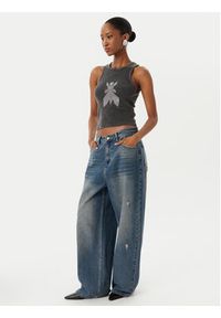 Patrizia Pepe Top 8M1768/J373-S763 Szary Slim Fit. Kolor: szary. Materiał: bawełna #4