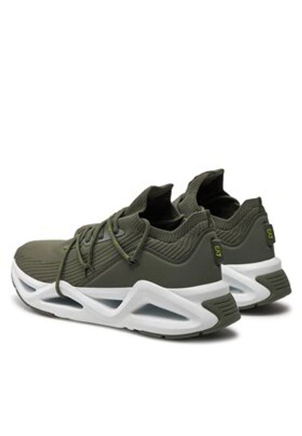 EA7 Emporio Armani Sneakersy X8X087 XK227 T556 Zielony. Kolor: zielony. Materiał: materiał