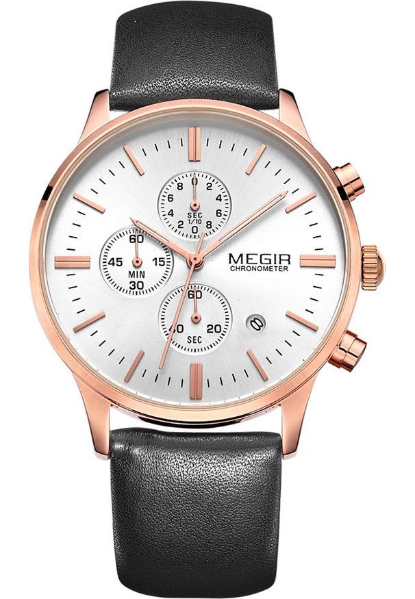 Zegarek MEGIR Zegarek męski MEGIR - BOERG - CHRONOGRAF 2C+ PUDEŁKO