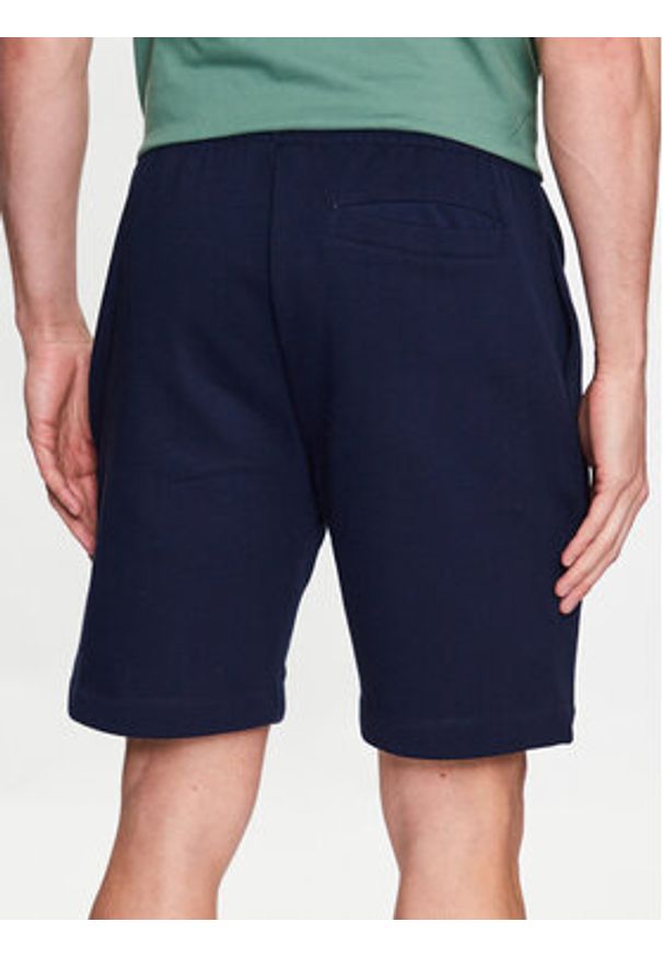 Lacoste Szorty sportowe GH9627 Granatowy Regular Fit. Kolor: niebieski. Materiał: bawełna. Styl: sportowy