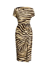 Lauren Ralph Lauren - LAUREN RALPH LAUREN Sukienka koktajlowa 200973604001 Beżowy Slim Fit. Kolor: beżowy. Materiał: syntetyk. Styl: wizytowy #4