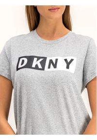 DKNY Sport T-Shirt DP8T5894 Szary Regular Fit. Kolor: szary. Materiał: bawełna. Styl: sportowy