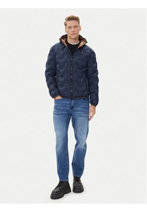 Blauer Kurtka puchowa 25WBLUC03233 Granatowy Regular Fit. Kolor: niebieski. Materiał: syntetyk