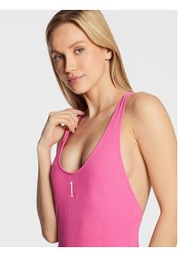 Calvin Klein Swimwear Strój kąpielowy KW0KW01909 Różowy. Kolor: różowy. Materiał: syntetyk